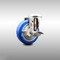 Service Caster 4 Inch 316SS Blue Polyurethane Wheel Swivel Bolt Hole Caster with Brake SCC SCC-SS316BH20S414-PPUB-BLUE-TLB - alternate 1